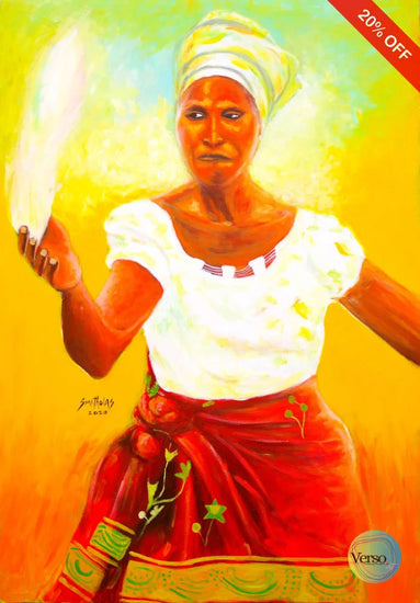 Fish Seller 28 x 30 cm / Acrylic / Unframed, shipped in a roll