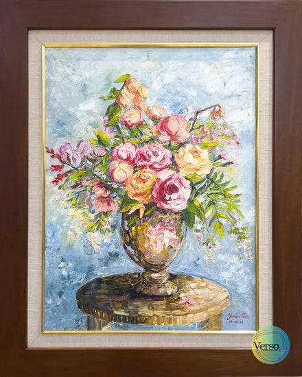 Floral Symphony - 60 x 80 cm / Oil / Framed, shipped flat