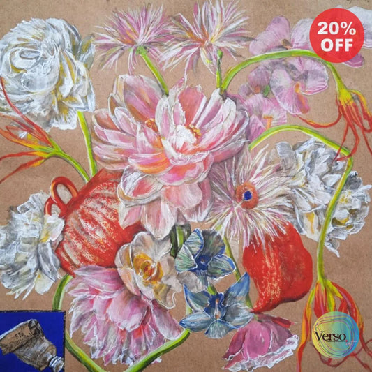 Flores 32.5 x 32.5 cm / Acrylic / Unframed, shipped in a roll