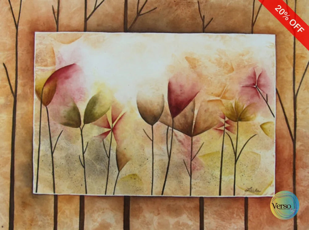 Flower composition 61 x 47 cm / Watercolor / Unframed, shipped in roll