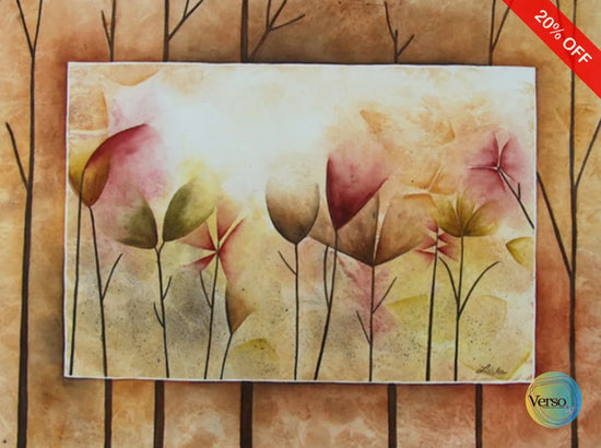 Flower composition 61 x 47 cm / Watercolor / Unframed, shipped in roll