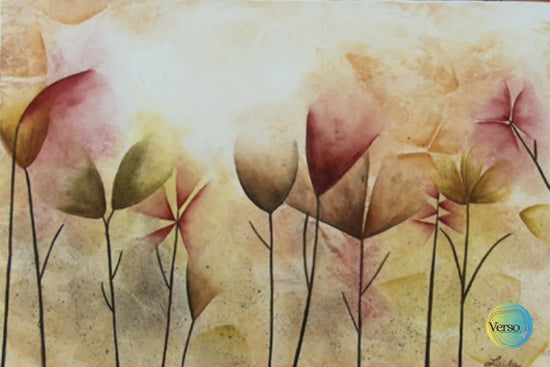 Flower composition 61 x 47 cm / Watercolor / Unframed, shipped in a roll