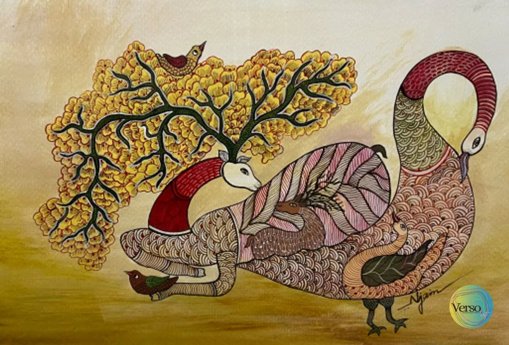 Fondness 42.0 x 29.7 cm / Acrylic / Unframed, shipped in a roll