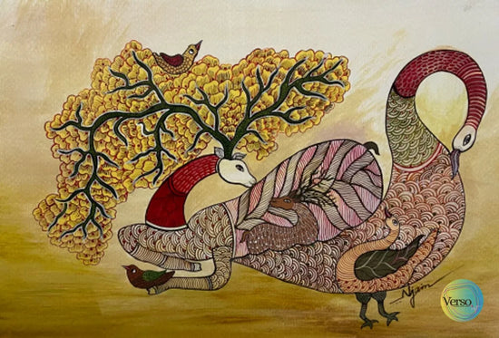 Fondness 42.0 x 29.7 cm / Acrylic / Unframed, shipped in a roll