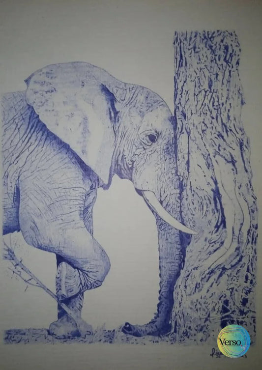Gentle Giant 23.8 x 19.2 cm / Pen & Ink / Unframed, shipped in roll