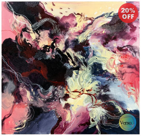 Ghost Circle - 80 x 80 cm / Acrylic / Unframed, shipped in a roll