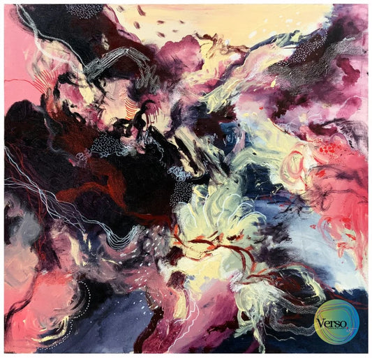 Ghost Circle - 80 x 80 cm / Acrylic / Unframed, shipped in a roll