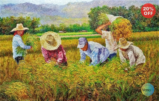 Golden Harvest 40 x 30 cm / Oil / Unframed, shipped in roll