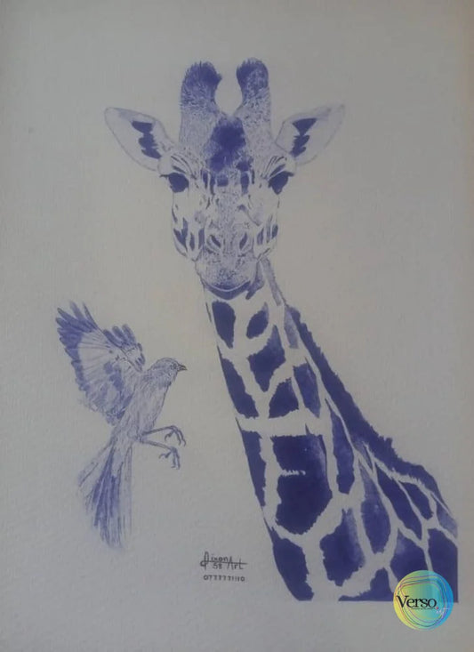 Graceful Encounter 22 x 16.5 cm / Pen & Ink / Unframed, shipped in roll