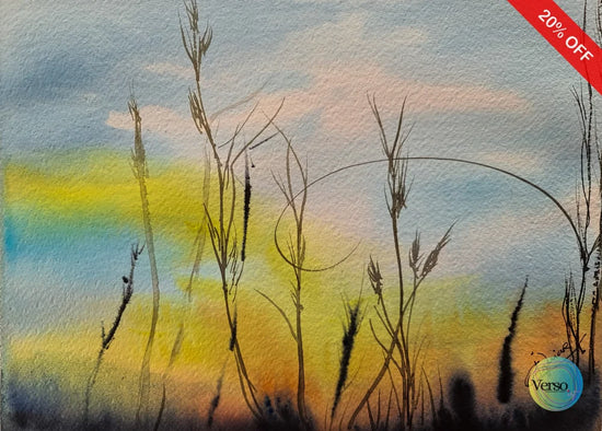 Grassess 30.5 x 22.9 cm / Watercolor / Unframed, shipped in a roll