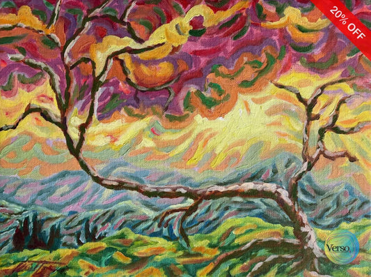 Guayabo 30 x 23 cm / Oil / Unframed, shipped in roll