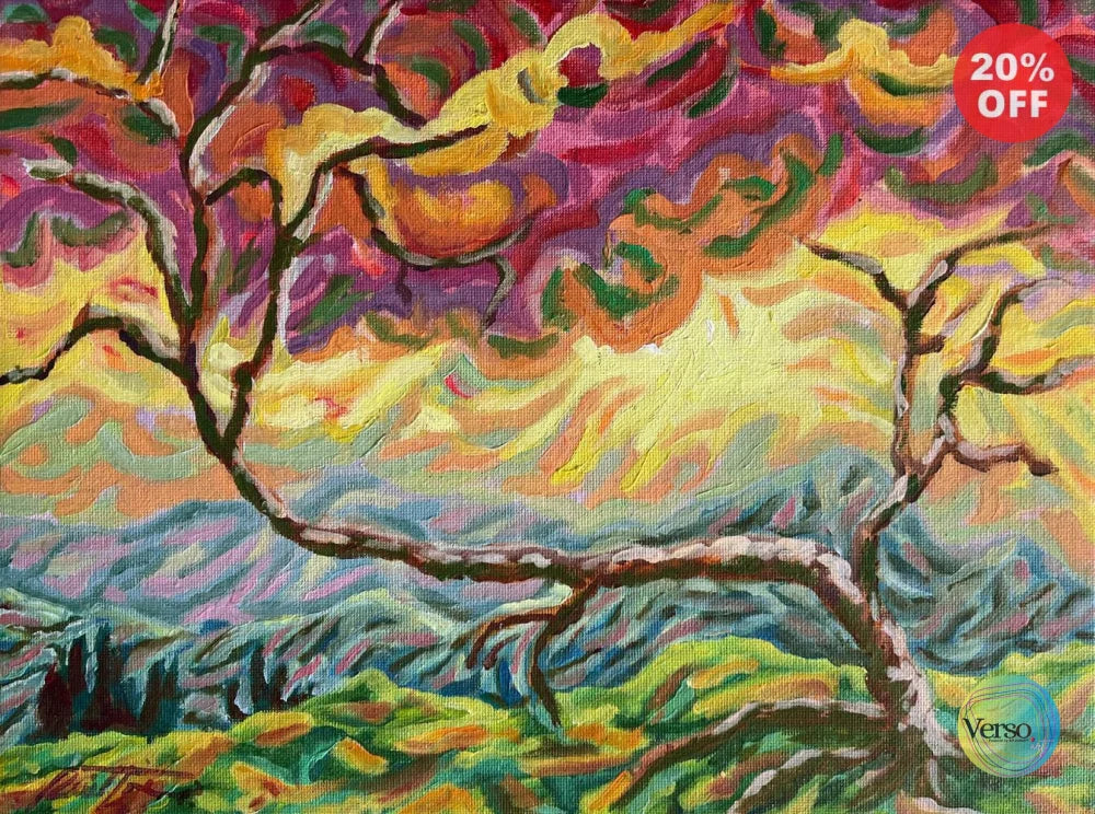 Guayabo 30 x 23 cm / Oil / Unframed, shipped in roll