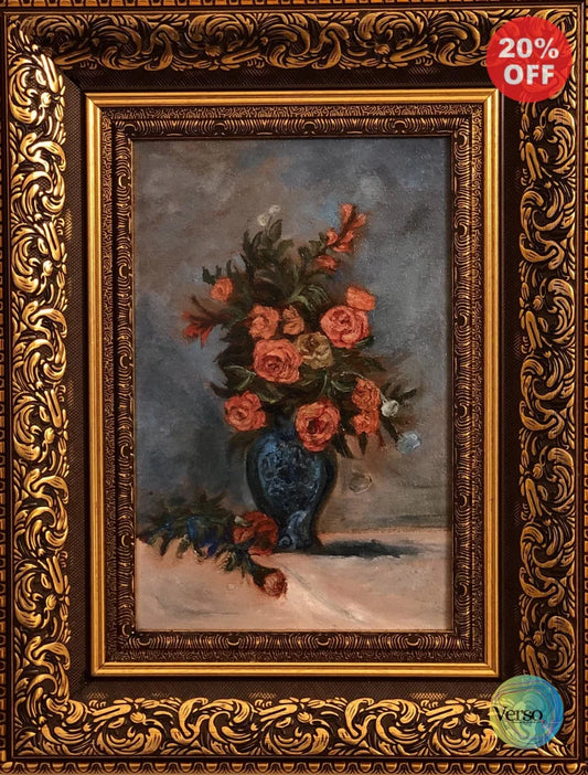 Guldasta - 12 x 18 inch / Oil / Framed, shipped flat