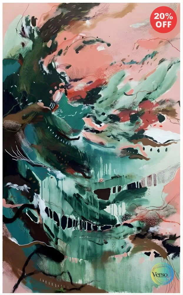 Half of Breath - 100 x 150 cm / Acrylic / Unframed, shipped in a roll