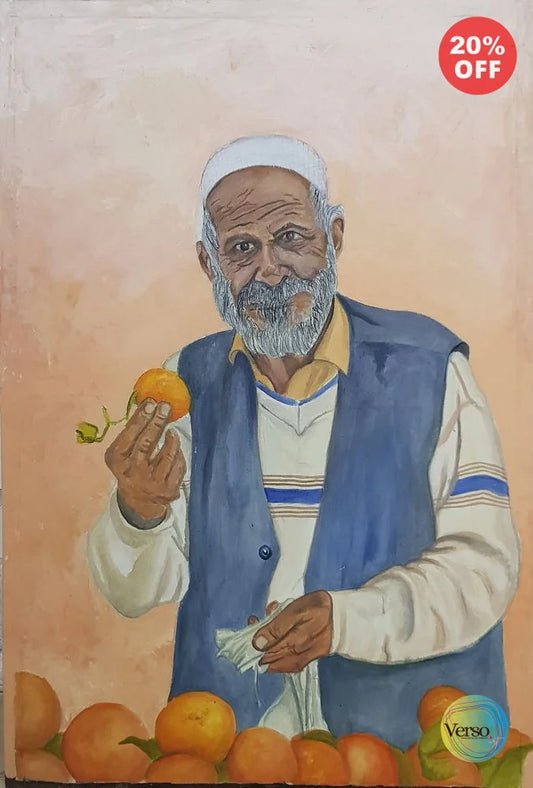 Hardworker 36 x 24 cm / Oil / Unframed, shipped in roll