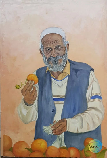 Hardworker 36 x 24 cm / Oil / Unframed, shipped in roll