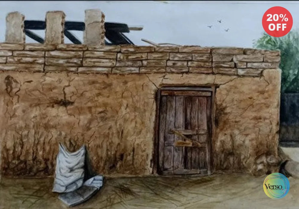Hassan Fathy’s Village 35 x 25 cm / Watercolor / Unframed, shipped in roll