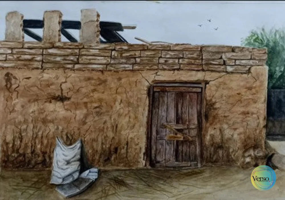 Hassan Fathy’s Village 35 x 25 cm / Watercolor / Unframed, shipped in roll