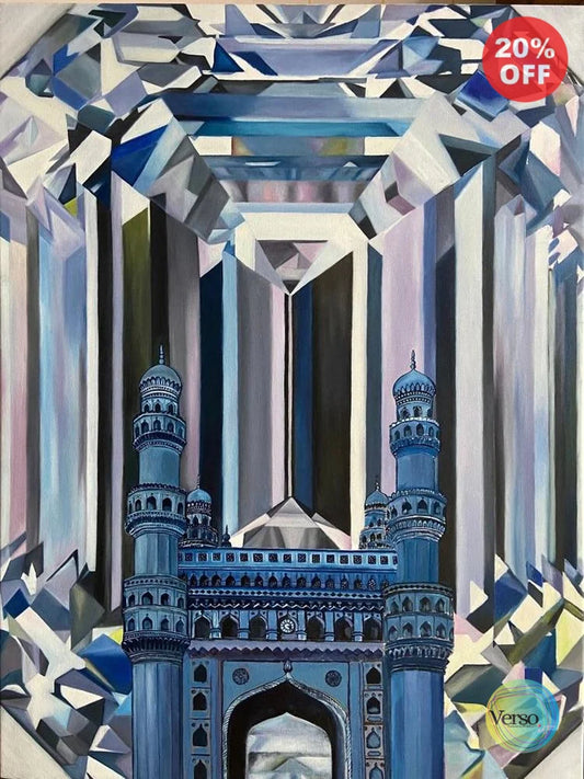 Heritage:Real Diamond - 24 x 36 cm / Oil / Unframed, shipped in a roll