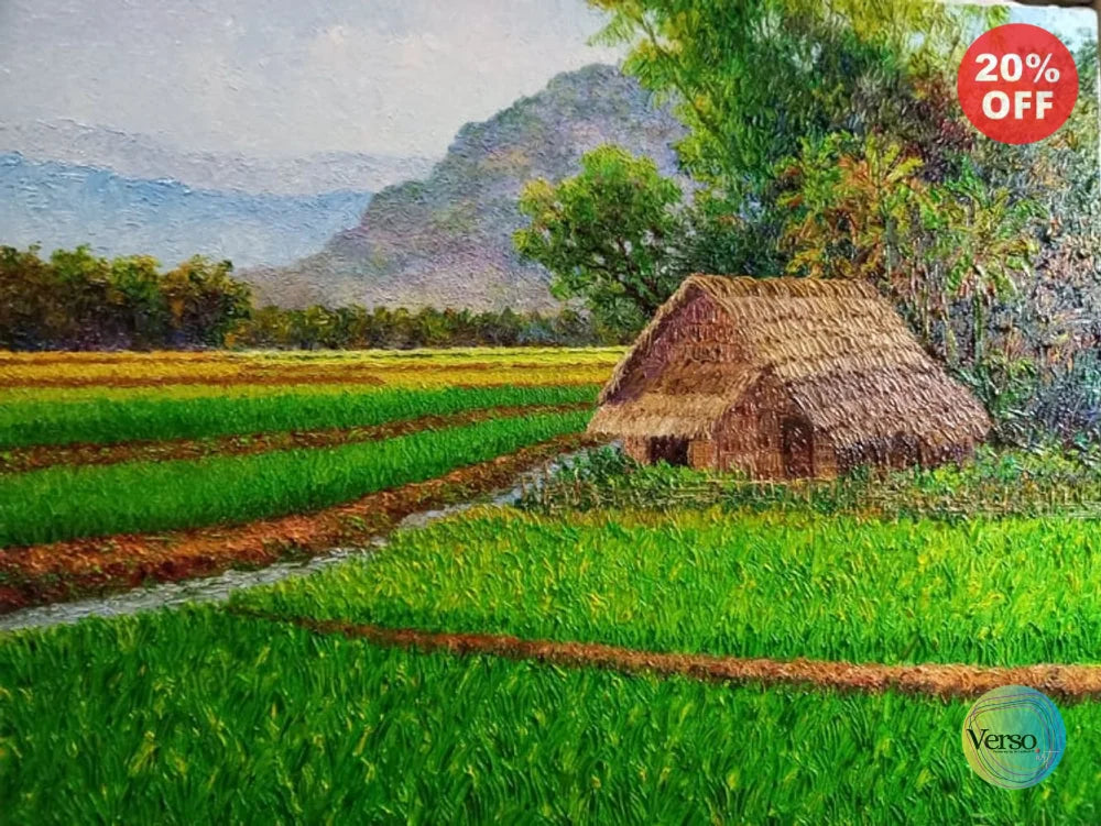Homeland 30 x 24 cm / Oil / Unframed, shipped in roll