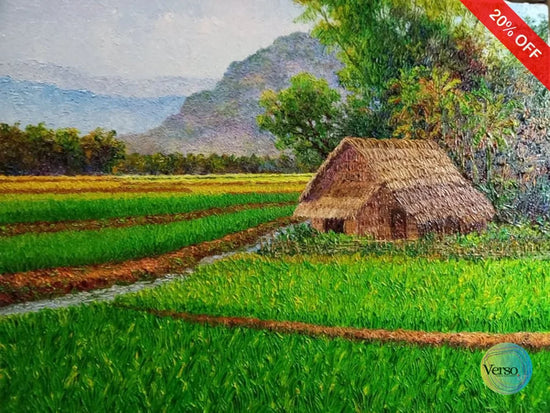 Homeland 30 x 24 cm / Oil / Unframed, shipped in roll