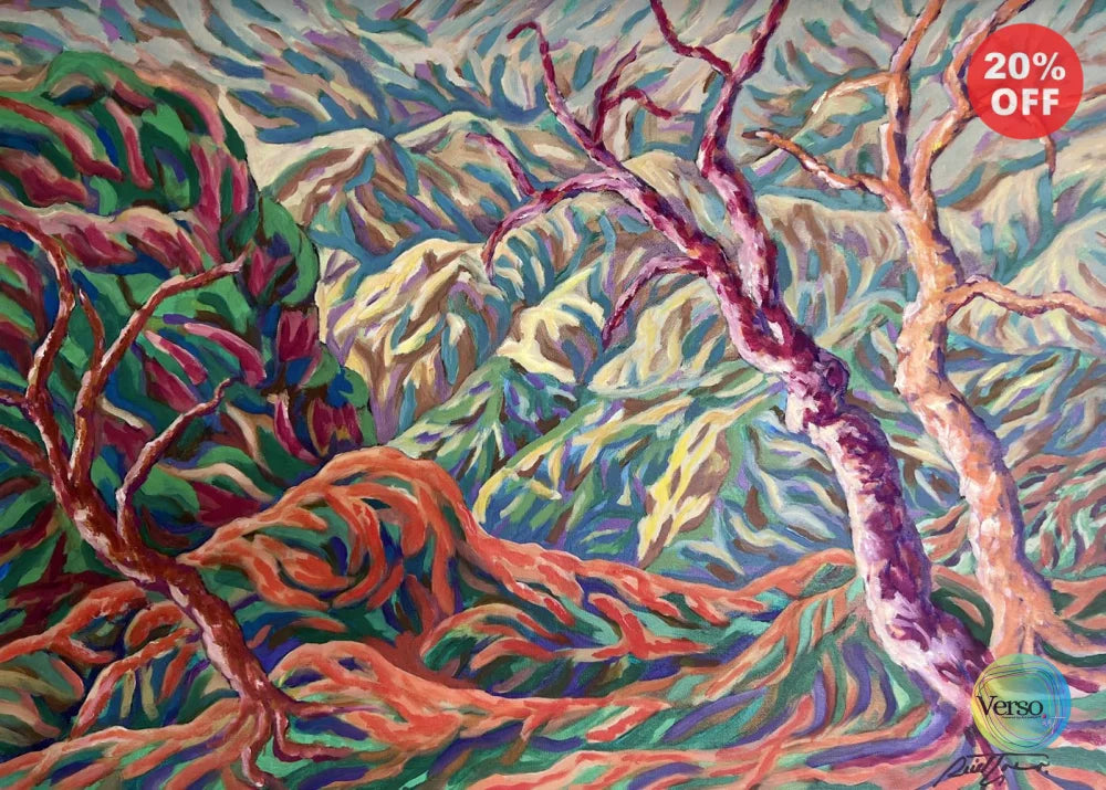 Homenaje a mis montañas 70 x 50 cm / Oil / Unframed, shipped in roll