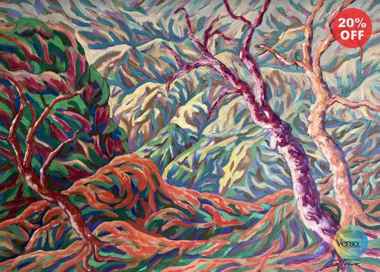 Homenaje a mis montañas 70 x 50 cm / Oil / Unframed, shipped in roll