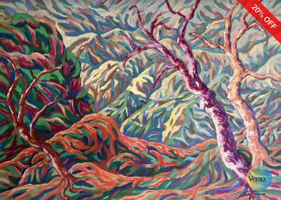 Homenaje a mis montañas 70 x 50 cm / Oil / Unframed, shipped in roll