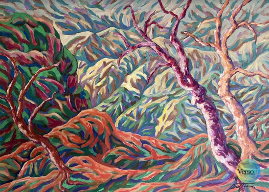 Homenaje a mis montañas 70 x 50 cm / Oil / Unframed, shipped in roll