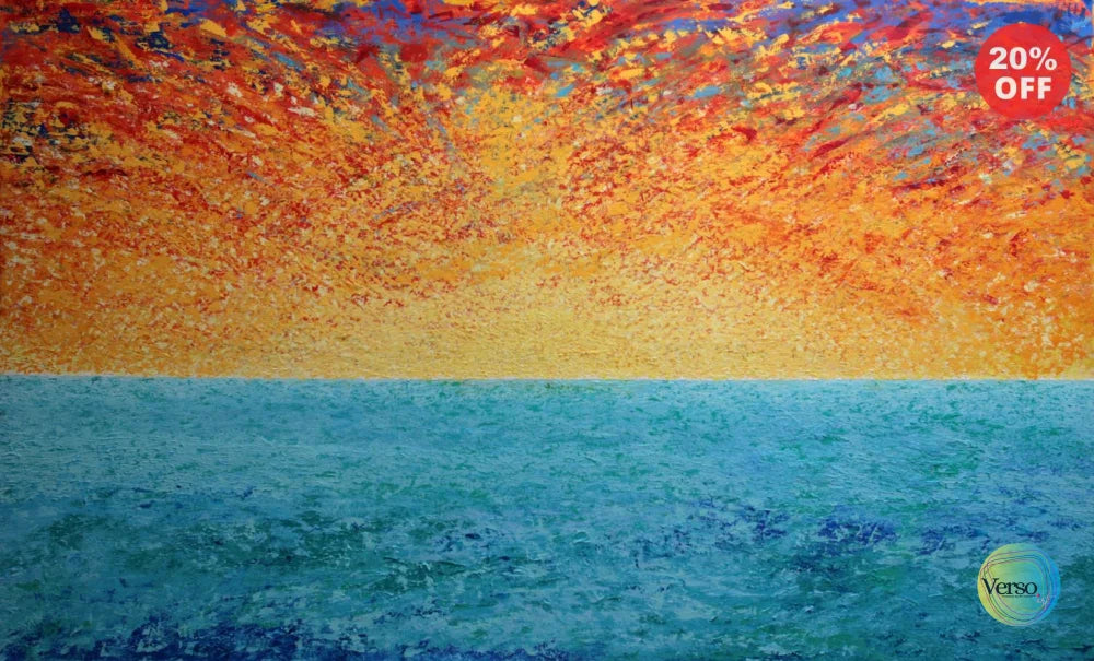 Horizonte marino - 230 x 130 cm / Acrylic / Unframed, shipped in a roll