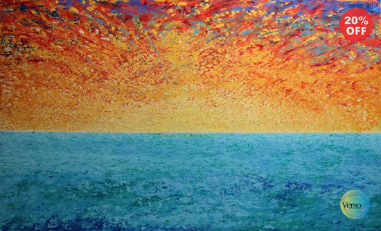Horizonte marino - 230 x 130 cm / Acrylic / Unframed, shipped in a roll