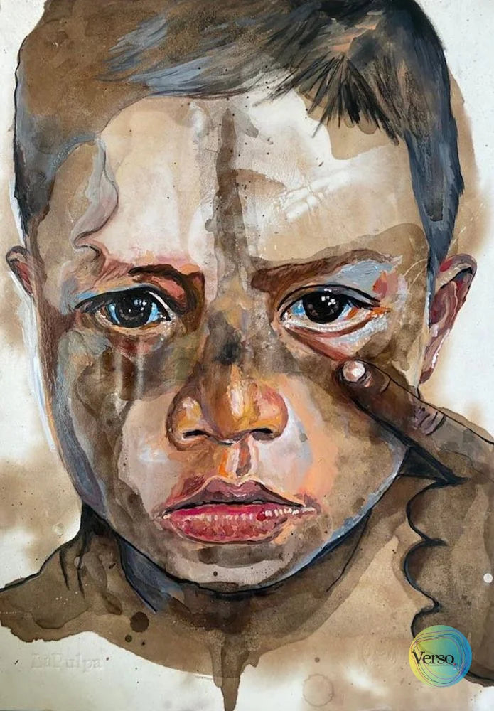 Huito 2 35 x 50 cm / Acrylic / Unframed, shipped in roll