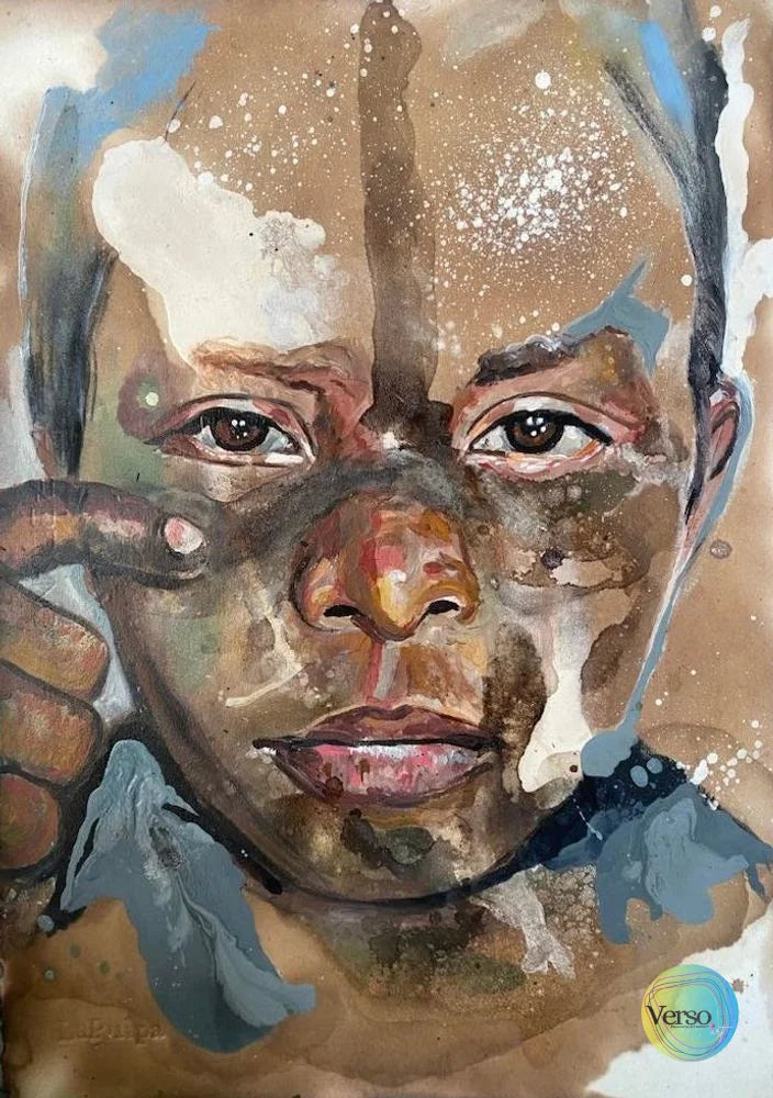 Huito 30 x 50 cm / Acrylic / Unframed, shipped in roll