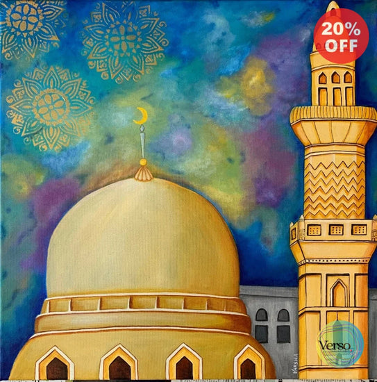 Ibadat-2 60 x 60 cm / Acrylic / Unframed, shipped in roll
