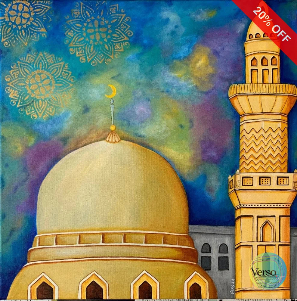 Ibadat-2 60 x 60 cm / Acrylic / Unframed, shipped in roll