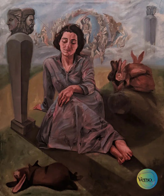 Id Ego and Superego 125 x 150 cm / Oil / Unframed, shipped in roll