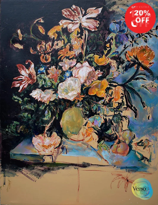 I’d Like to Paint Still Life; Unfinished - 111 w x 110 h cm / Oil on Canvas / Unframed