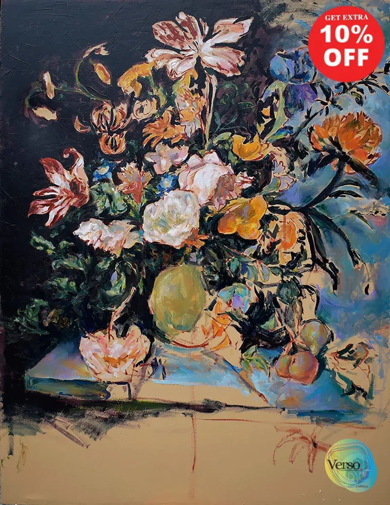 I’d Like to Paint Still Life; Unfinished - 111 w x 110 h cm / Oil on Canvas / Unframed