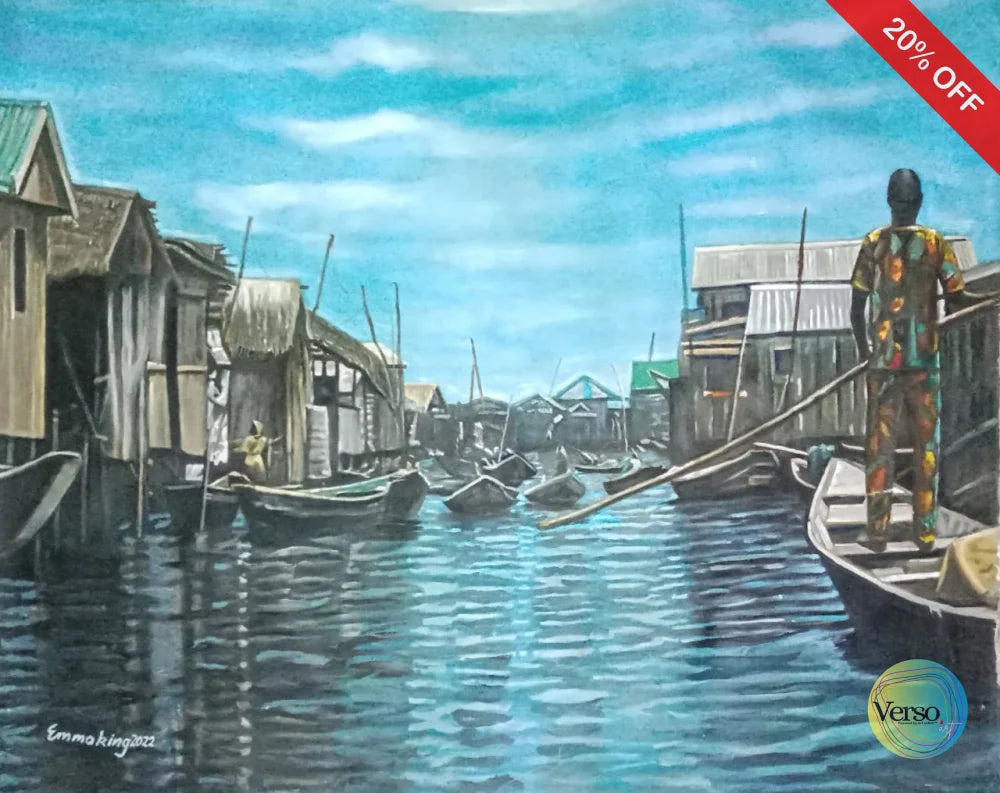 Ilaje 47 x 36 cm / Oil / Unframed, shipped in roll