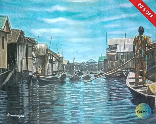 Ilaje 47 x 36 cm / Oil / Unframed, shipped in roll