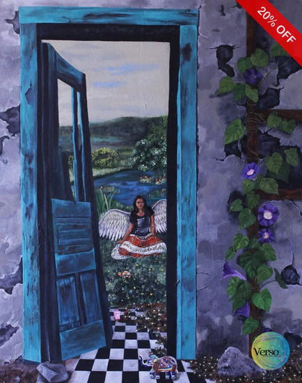 In the Garden of Paradise 48 x 38 cm / Acrylic / Unframed, shipped in a roll