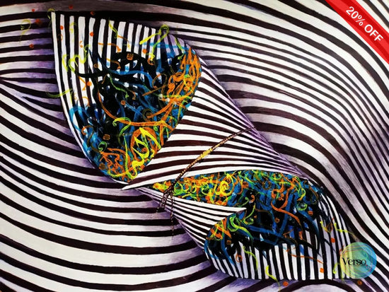 Inside 25 x 22 cm / Oil / Unframed, shipped in roll