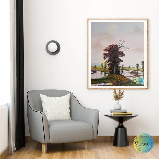 Inudacion - 50 x 70 cm / Oil / Unframed, shipped in a roll