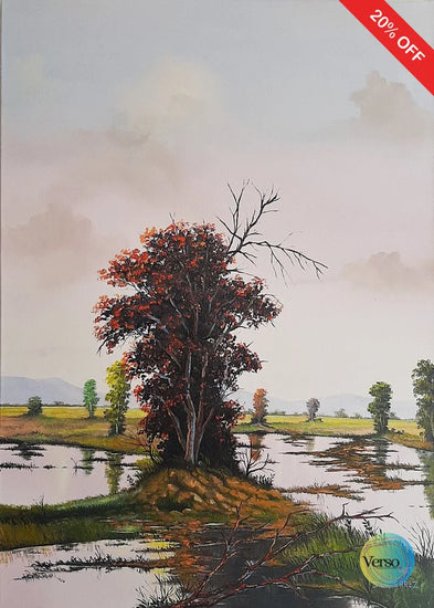 Inudacion 50 x 70 cm / Oil / Unframed, shipped in roll