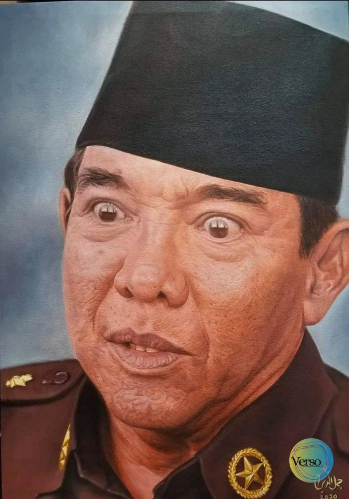 Ir. Soekarno 50 x 70 cm / Oil / Unframed, shipped in roll