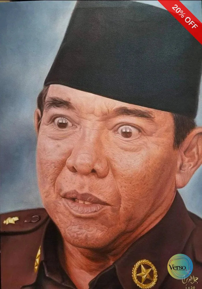 Ir. Soekarno 50 x 70 cm / Oil / Unframed, shipped in roll