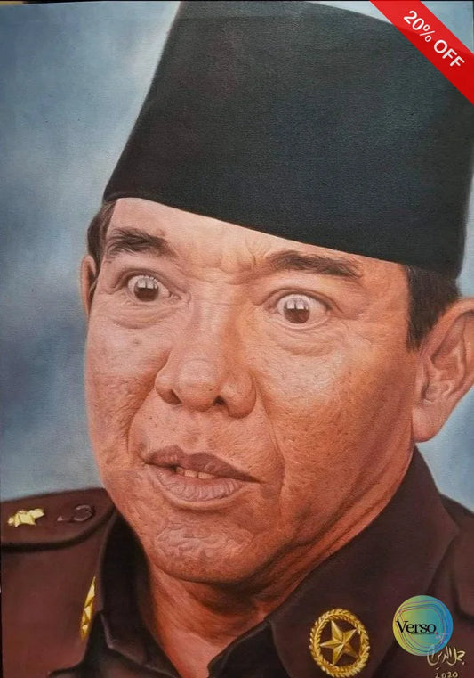 Ir. Soekarno 50 x 70 cm / Oil / Unframed, shipped in roll