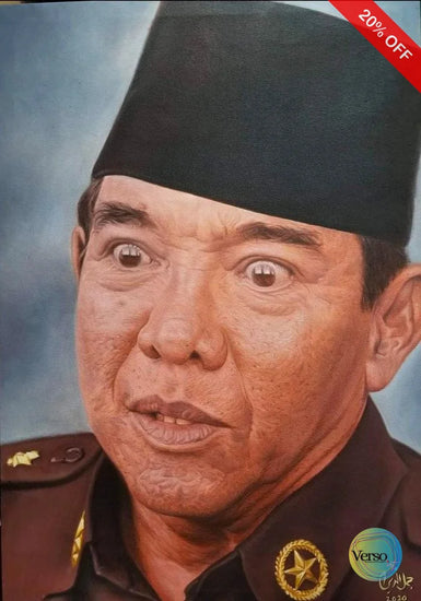 Ir. Soekarno 50 x 70 cm / Oil / Unframed, shipped in roll