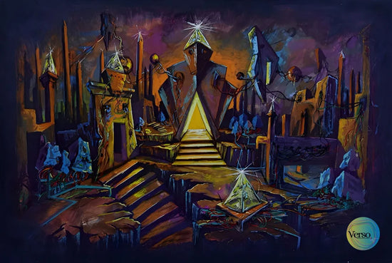 Journey to Agartha 40 x 26 cm / Gouache / Unframed, shipped in roll
