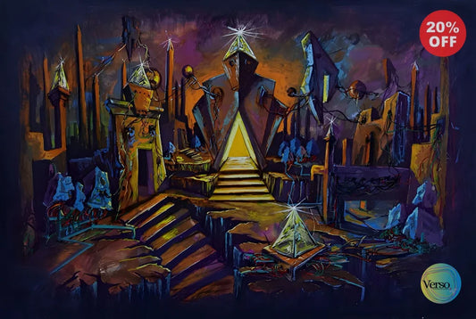 Journey to Agartha 40 x 26 cm / Gouache / Unframed, shipped in roll